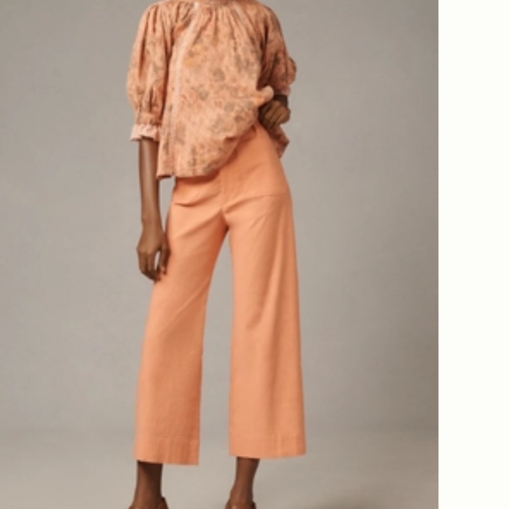The Colette Magic Fabric Crop Wide-Leg Pants by Maeve - Picture 2 of 2